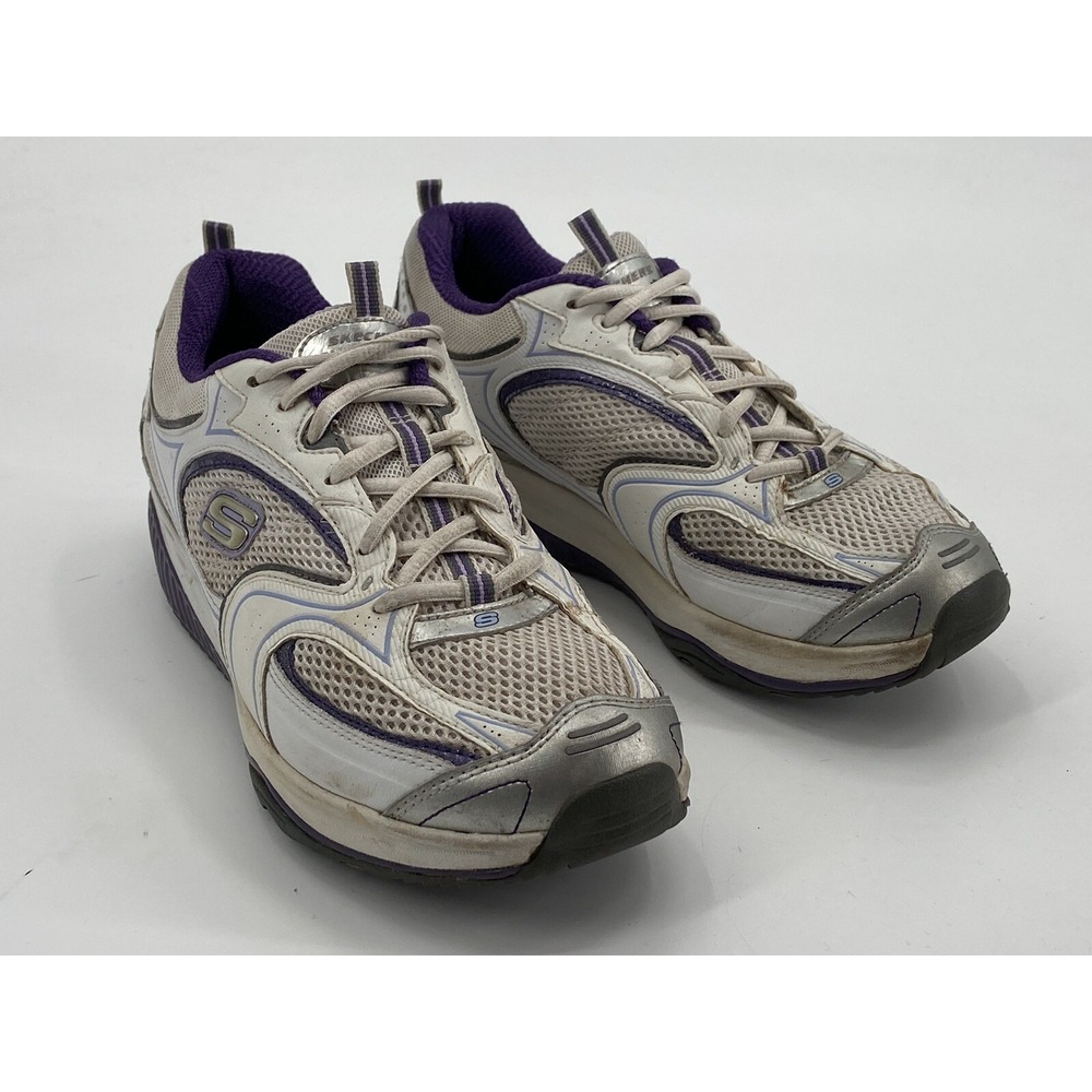 Women's Skechers‎ Shape Ups Shoes Walk 12320 Purple/White Toning Lace Up Sz 10